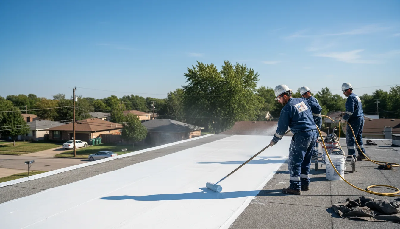 Commercial roof coating in Lyons, MI near me